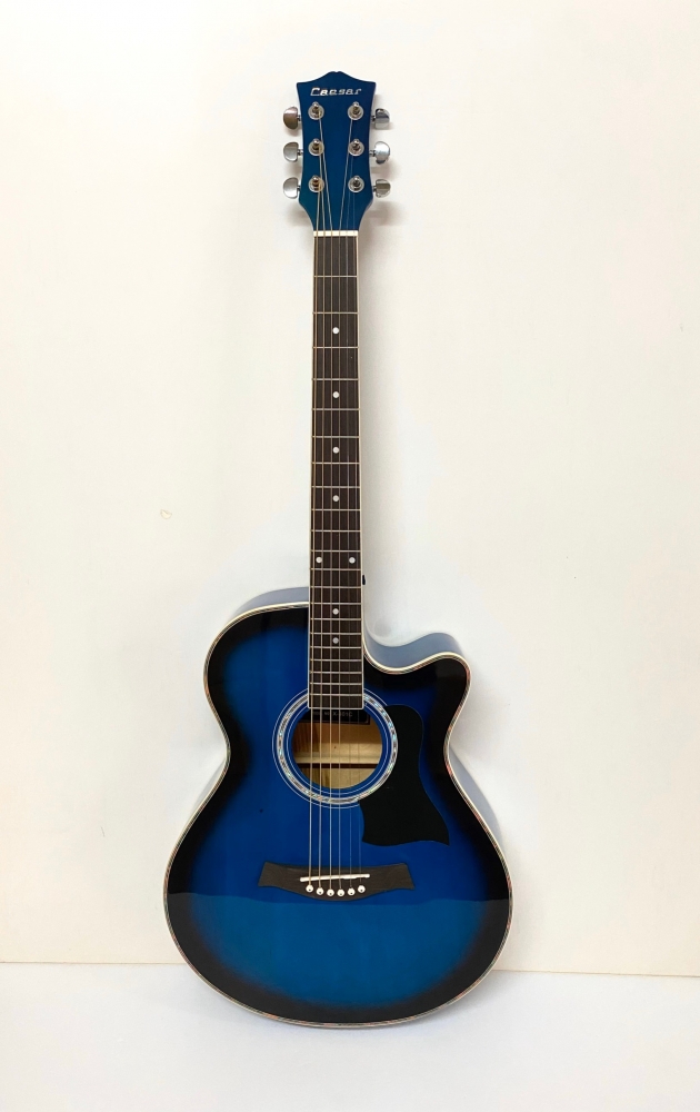 AGX401C-39吋民謠吉他缺角-亮光 (貝殼鑲邊) 原木色/黑色/雙色/藍色 4