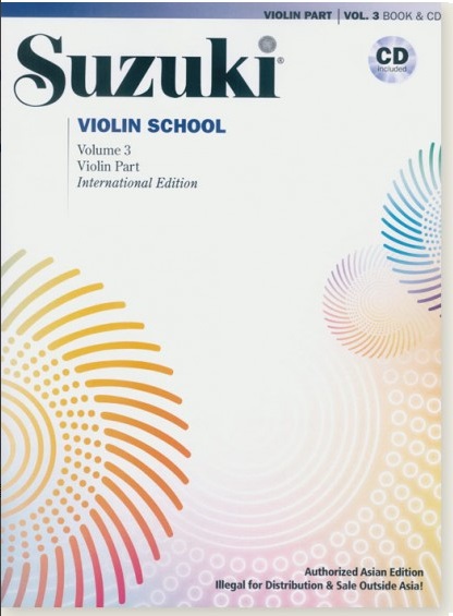 Suzuki Violin School Volume 【3】Violin Part [Book & CD]